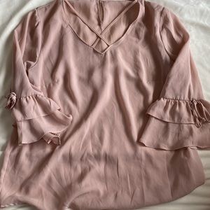 Blush blouse